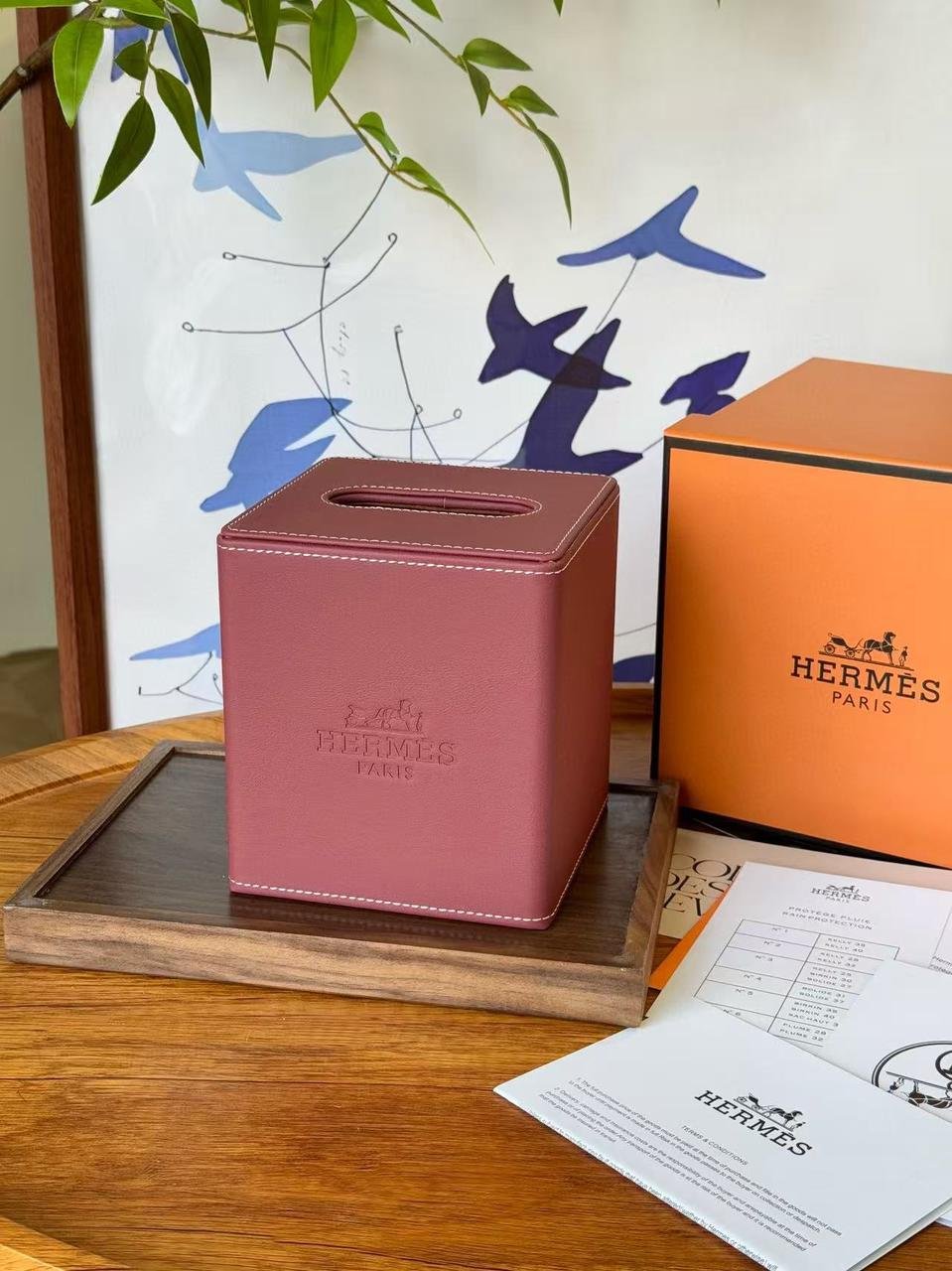 Hermes single Tissue Box